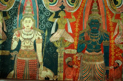 Mural on the Walls of Kelaniya Temple, Kelaniya Vihara, Sri Lanka by Unknown